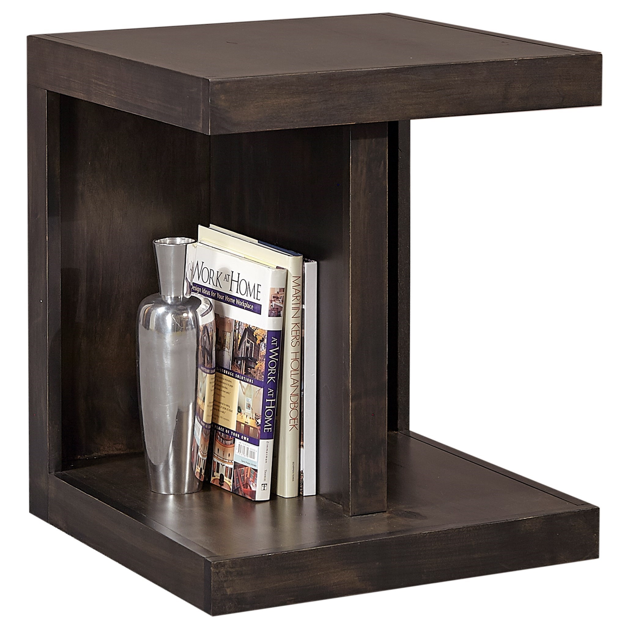 Aspenhome Avery Loft DY914GHT Contemporary End Table with Lower Shelf